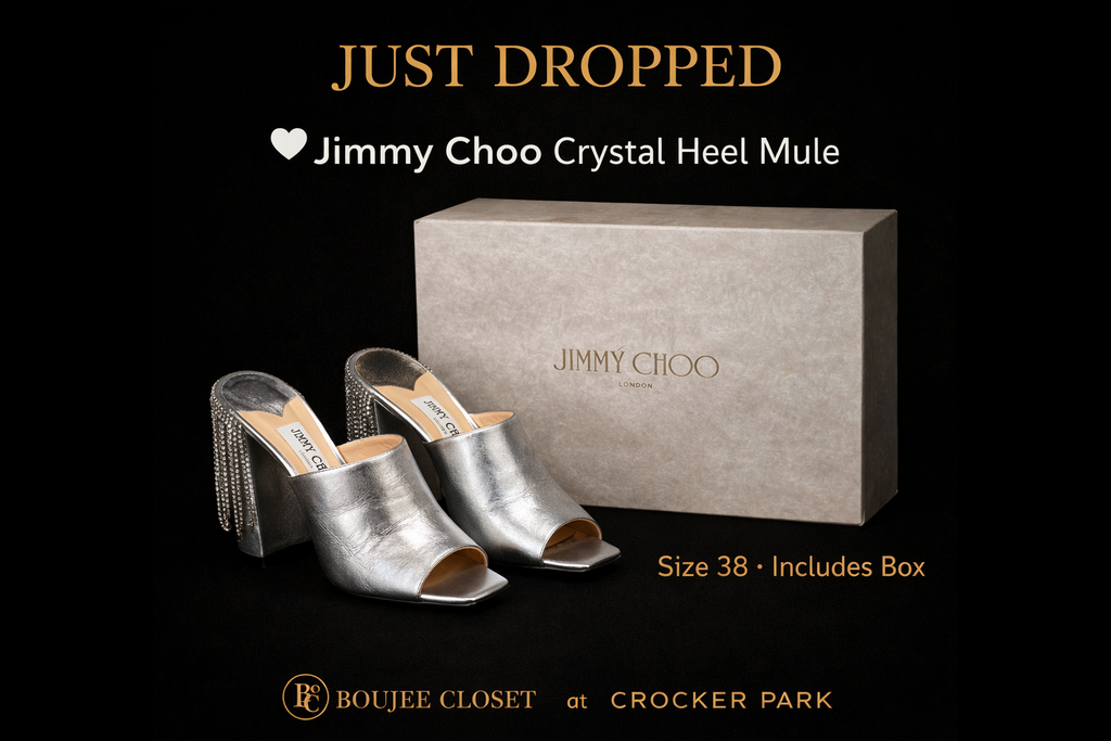 Jimmy Choo Crystal Heel Mule