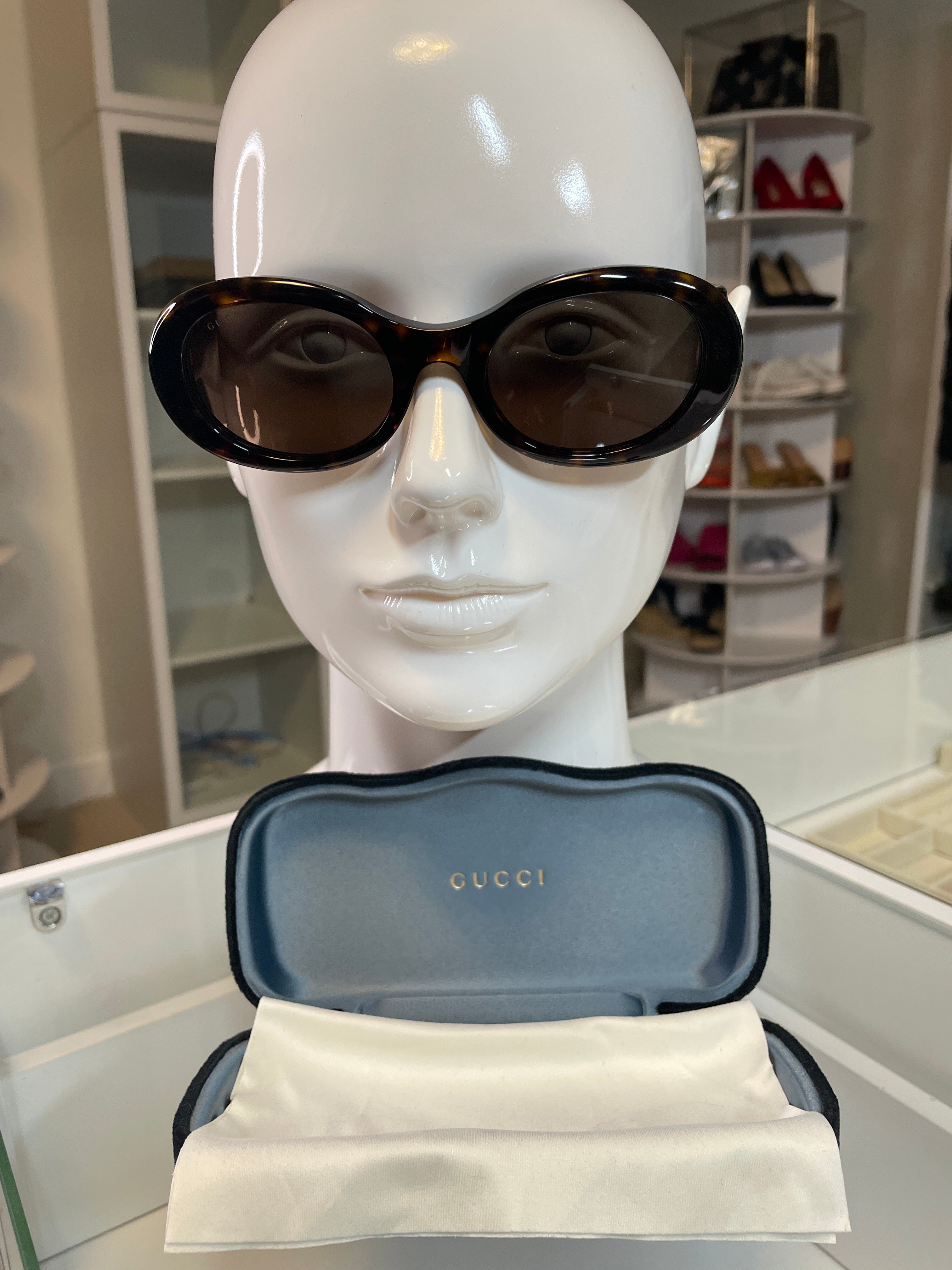 Gucci Women’s Oval Sunglasses